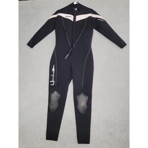 Henderson Full Wetsuit Womens 12 Thermoprene 3mm Black Pink Scuba Dive Suit